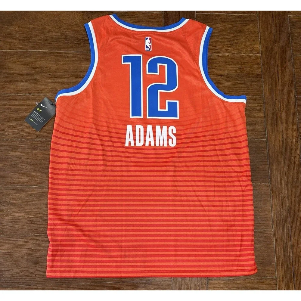 Nike Steven Adams Oklahoma City OKC Thunder LOVES Swingman Jersey Mens XL 52 NWT